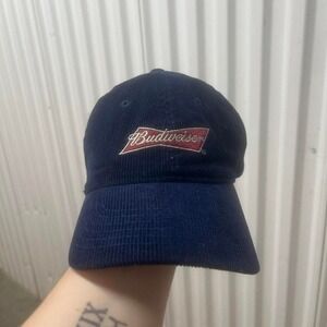 Vintage Budweiser corduroy adjustable embroidered‎ hat
